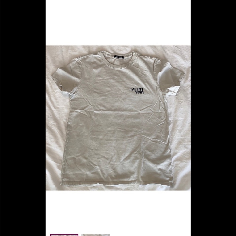 Talentless women's cotton premium t-shirt bone small